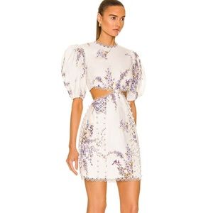Zimmerman Jude flora cutout dress 0 small